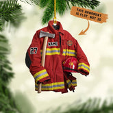 Royal Fight Personalized Firefighter Uniform Ornament Firefighter Gifts for Men Firefighter Ornaments for Christmas Tree Firefighter Gifts for Men Firefighter Gifts Christmas (FFG17)